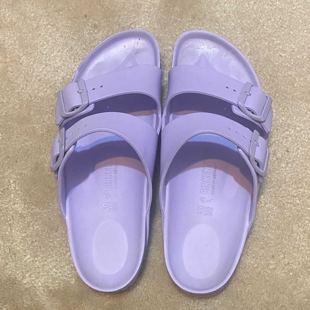 Birkenstock Light Purple Slide Sandals